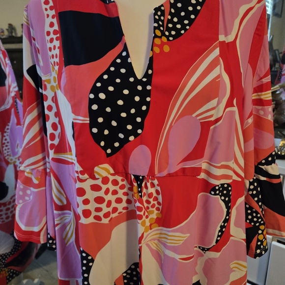 Jude Conally Floral Print Dress with Bell Sleeves - Picture 7 of 7